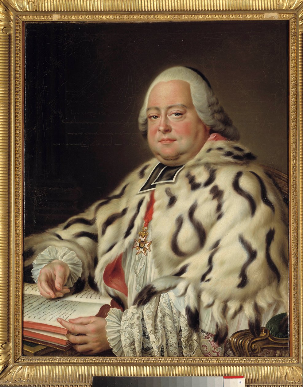Francois Camille de Lorraine, máltai lovag (1726-1788) portréja, Marseille-i Szent Viktor apát, a strasbourgi székesegyház káptalanának nagydékánja Francois Hubert Drouais festménye (1727-1775) 18. század. Homályos. 0,79 x 0,64 m. Versailles, alkotó: Francois Hubert Drouais