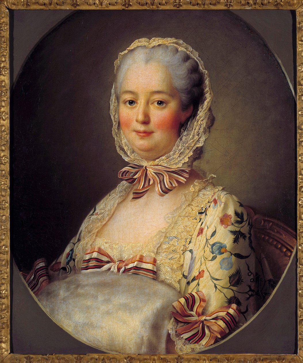 Jeanne Antoinette Poisson, Pompadour márkiné (Madame de Pompadour néven ismert) portréja alkotó: Francois Hubert Drouais