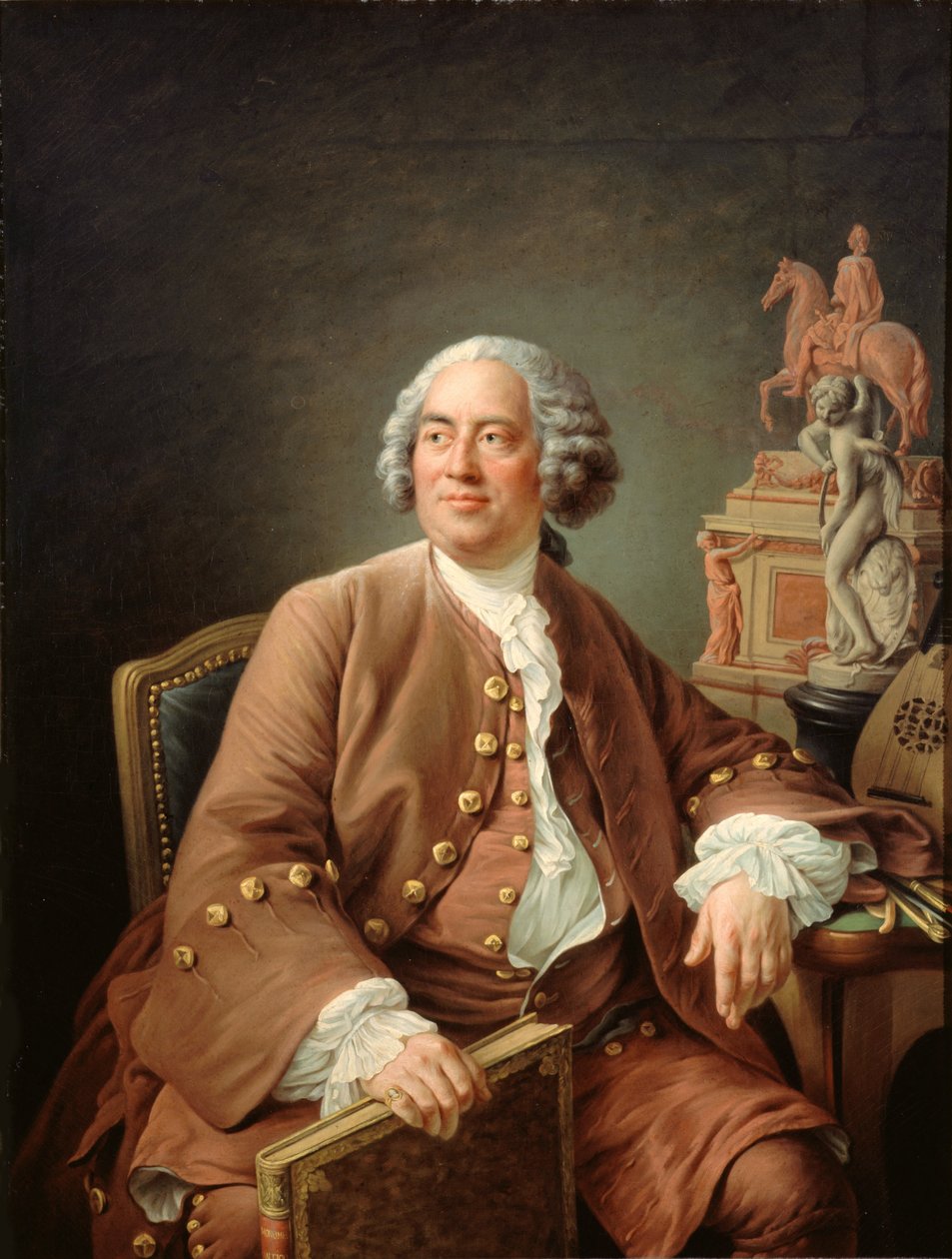 Edmé Bouchardon építész portréja 1698-1762. alkotó: Francois Hubert Drouais