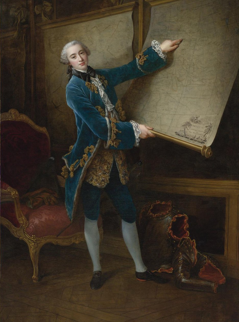 Vaudreuil gróf portréja 1740-1817 alkotó: Francois Hubert Drouais