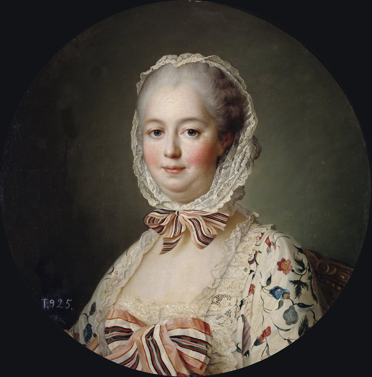 Pompadour márkiné (1721-1764) portréja – Francois Hubert Drouais (1727-1775). olajfestmény alkotó: Francois Hubert Drouais