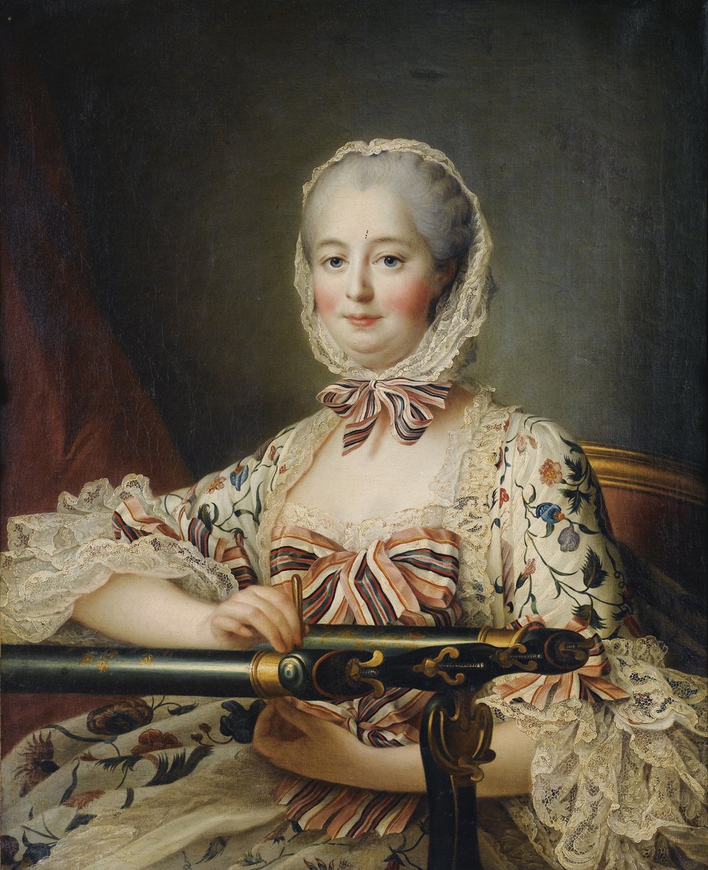 Pompadour márkiné portréja 1721-1764 alkotó: Francois Hubert Drouais