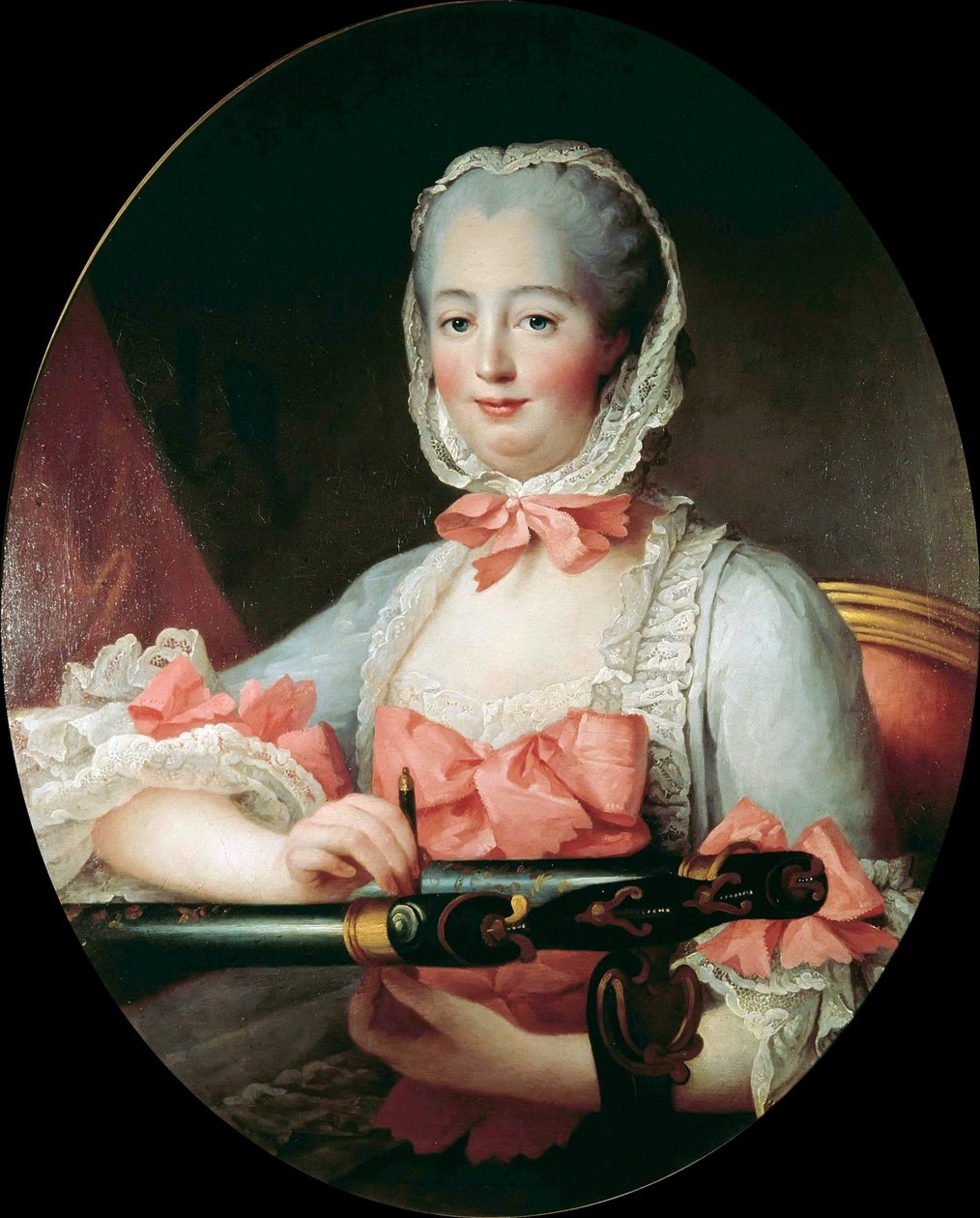 Pompadour márkiné portréja 1721-1764, c. 1763. alkotó: Francois Hubert Drouais
