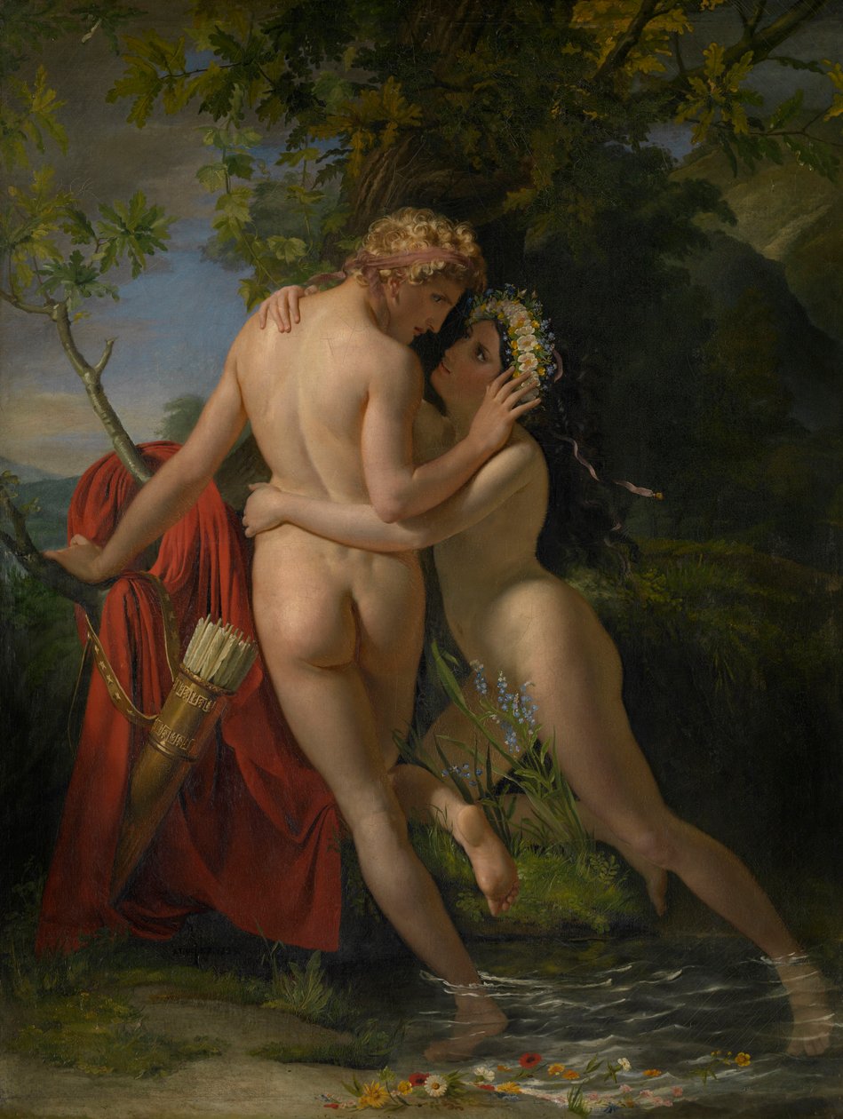 A nimfa Salmacis és a Hermaphrodita alkotó: Francois Joseph Navez