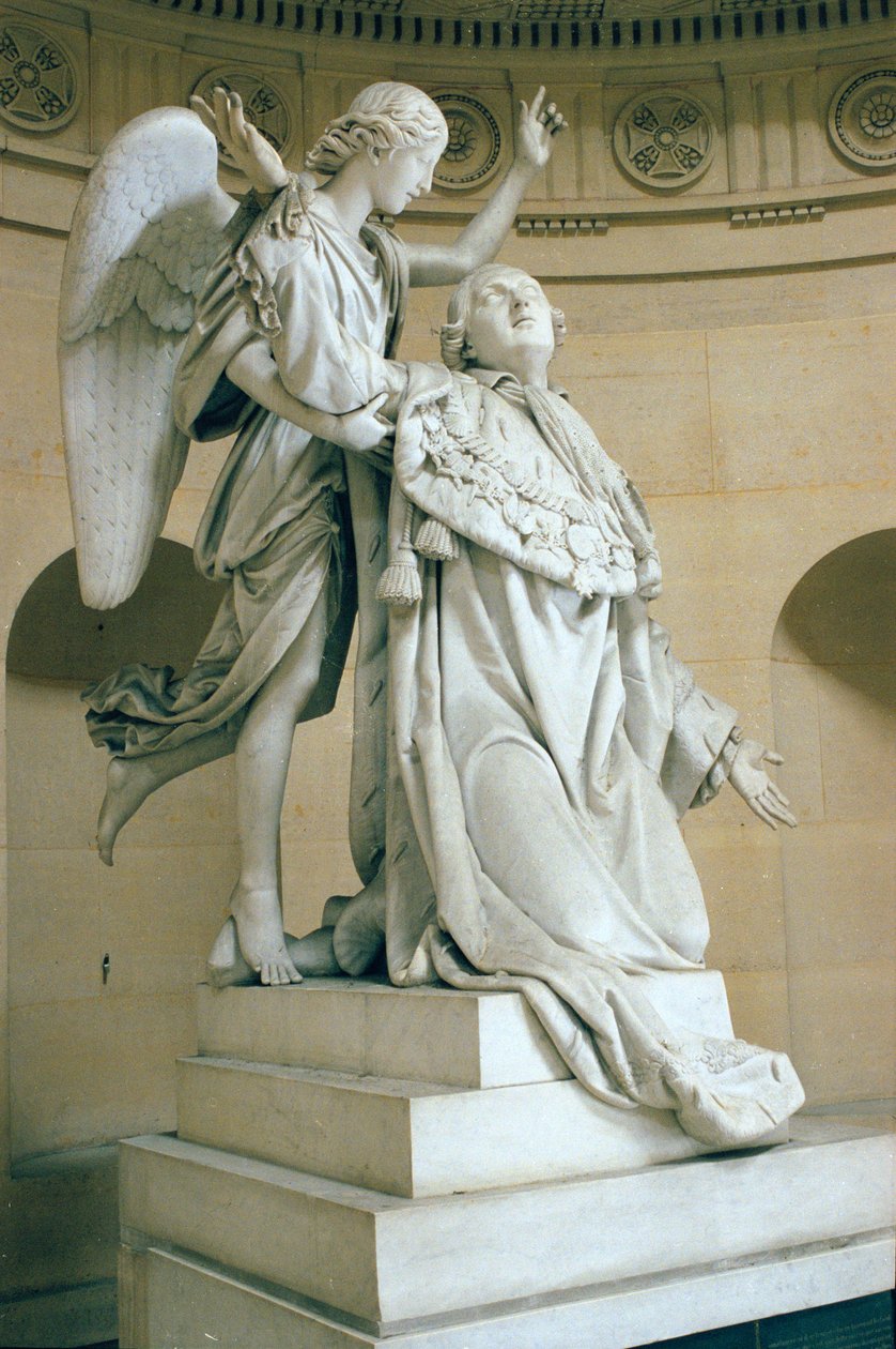 Lajos apoteózisa (1754-93), más néven XVI. Lajos, akit egy angyal tartott, 1825 (márvány) alkotó: Francois Joseph Bosio