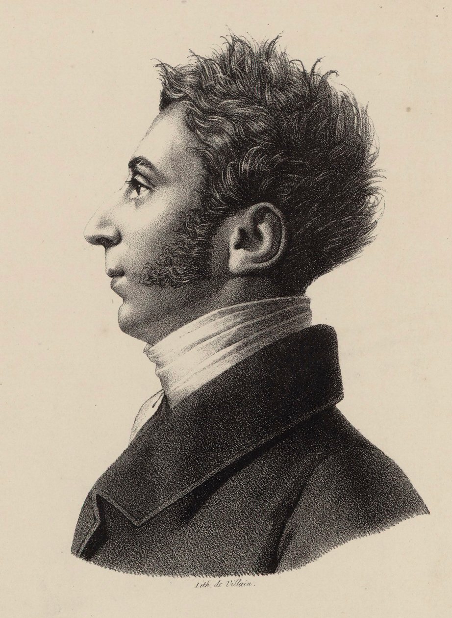 Franz Xavier Wolfgang Mozart portréja 1791-1844, 1820-as évek. alkotó: Francois Le Villain