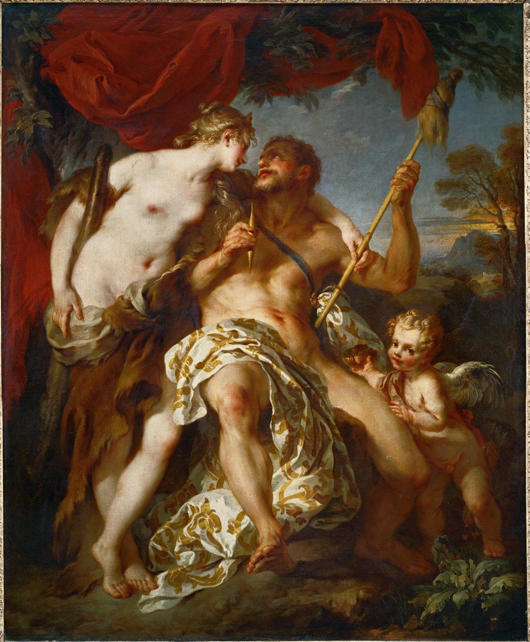 Herkules és Omphale ... alkotó: François Lemoyne