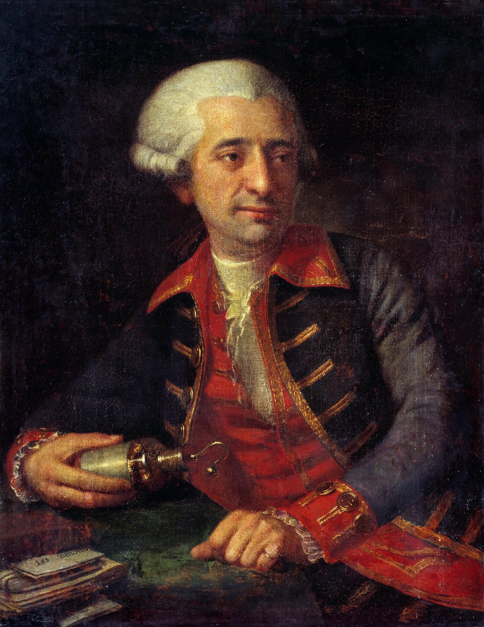 Antoine Louis Lavoisier (1746-1794) egyenruhás francia vegyész portréja, mint Armees szárazföldi és tengeri porok főfelügyelője. Francois-Louis Brossard de Beaulieu (1727-1810) festménye. Chateaux de Versailles és Trianon, Versailles, Franciaország. alkotó: Francois Louis Brossard de Beaulieu