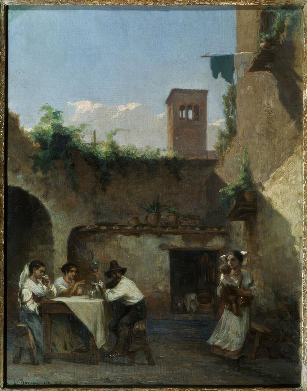 Róma, a kocsma alkotó: Francois Louis David Bocion