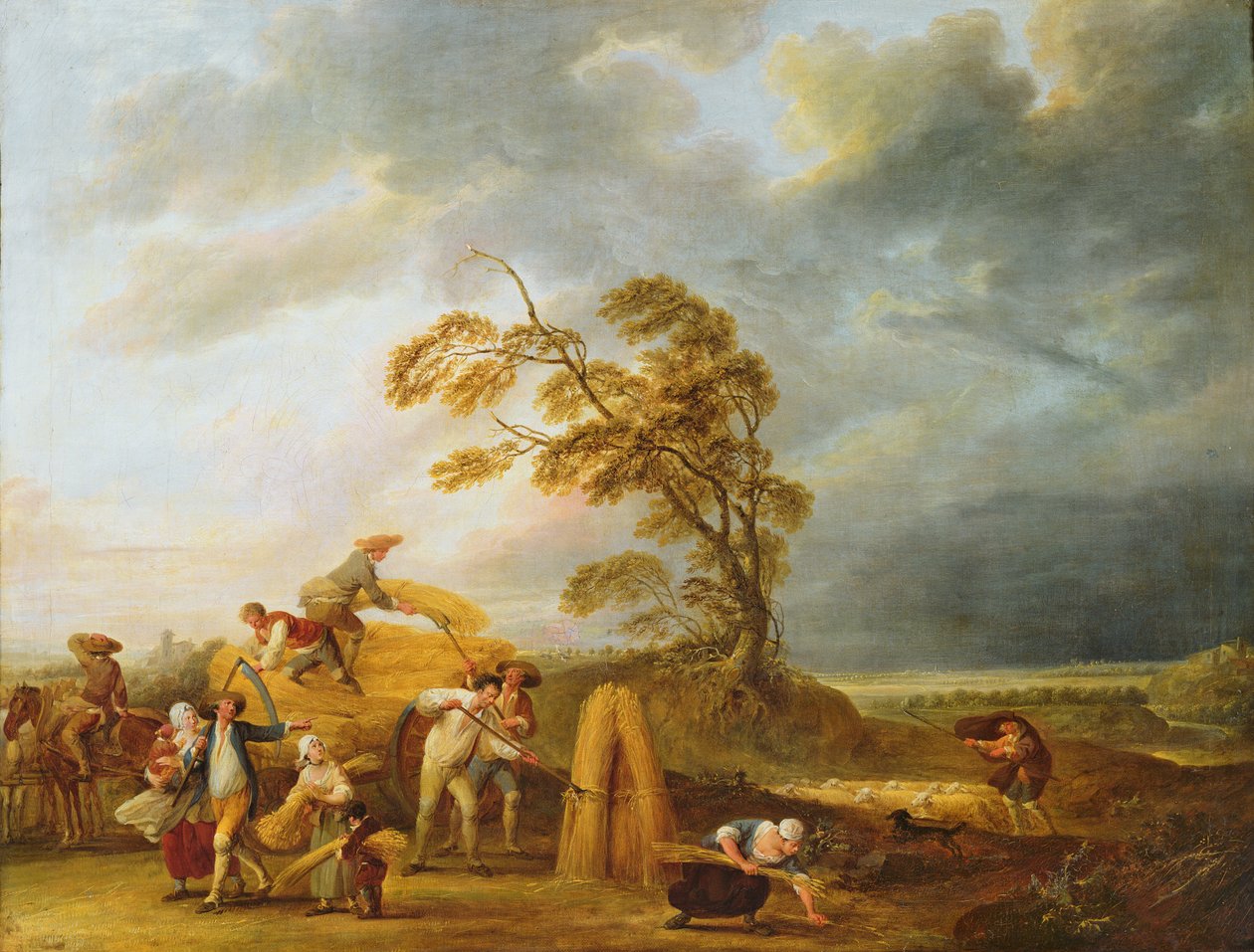 A nap négy órája: vesperás, 1771 alkotó: Francois Louis Joseph Watteau