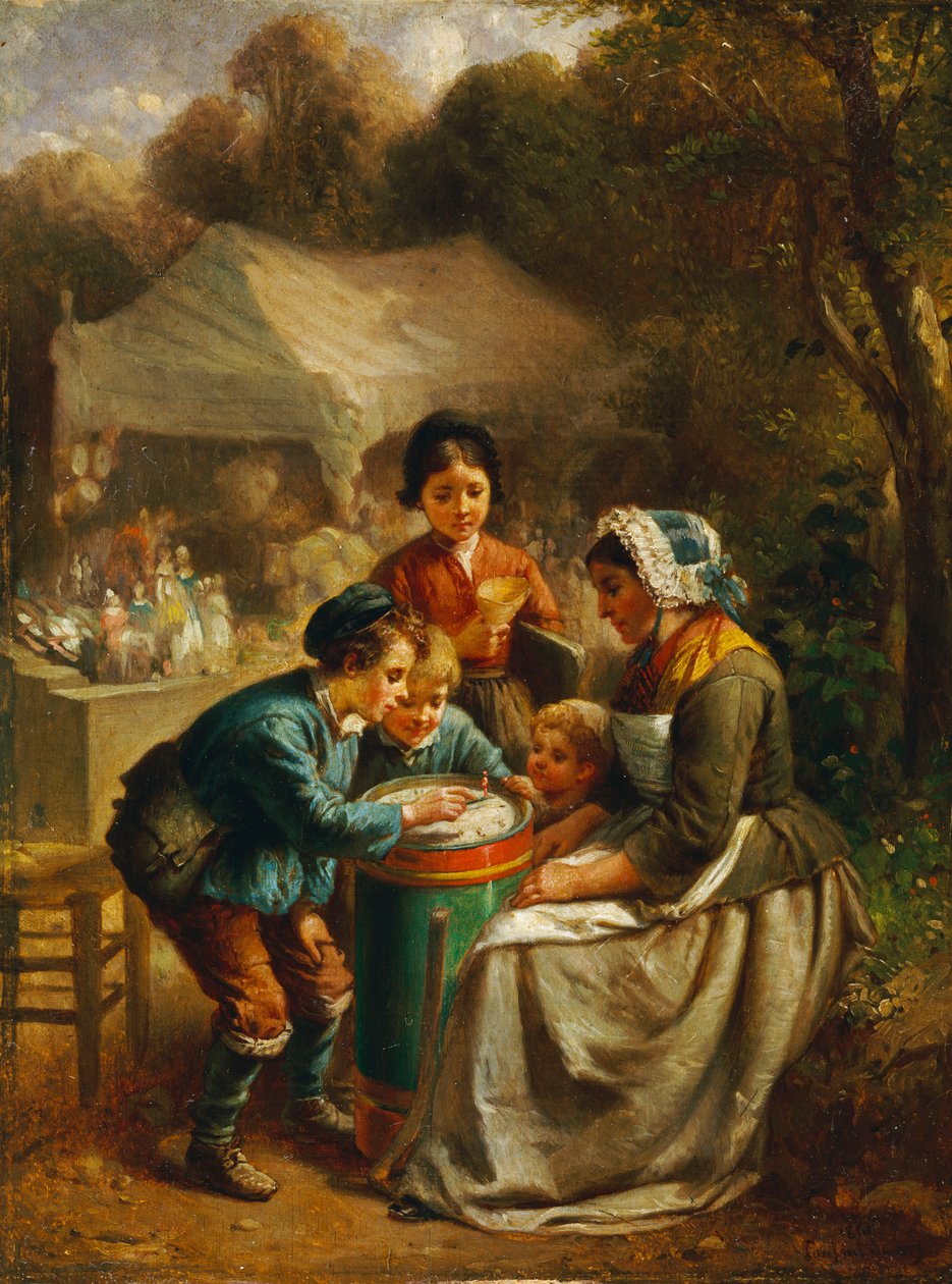 A játékkereskedő, 1860 alkotó: Francois Louis Lanfant de Metz