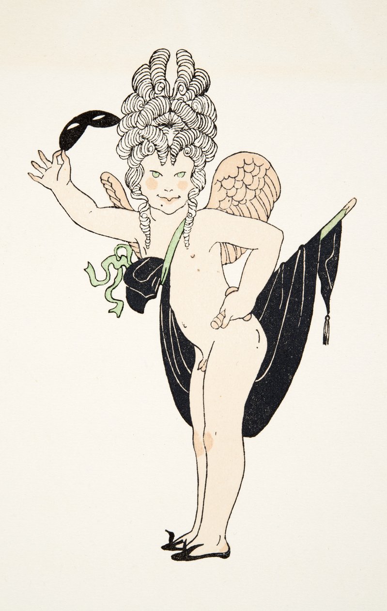 Cherub a Personages de Comedie-ből, pub. 1922 (sablonnyomat) alkotó: Francois Louis Schmied