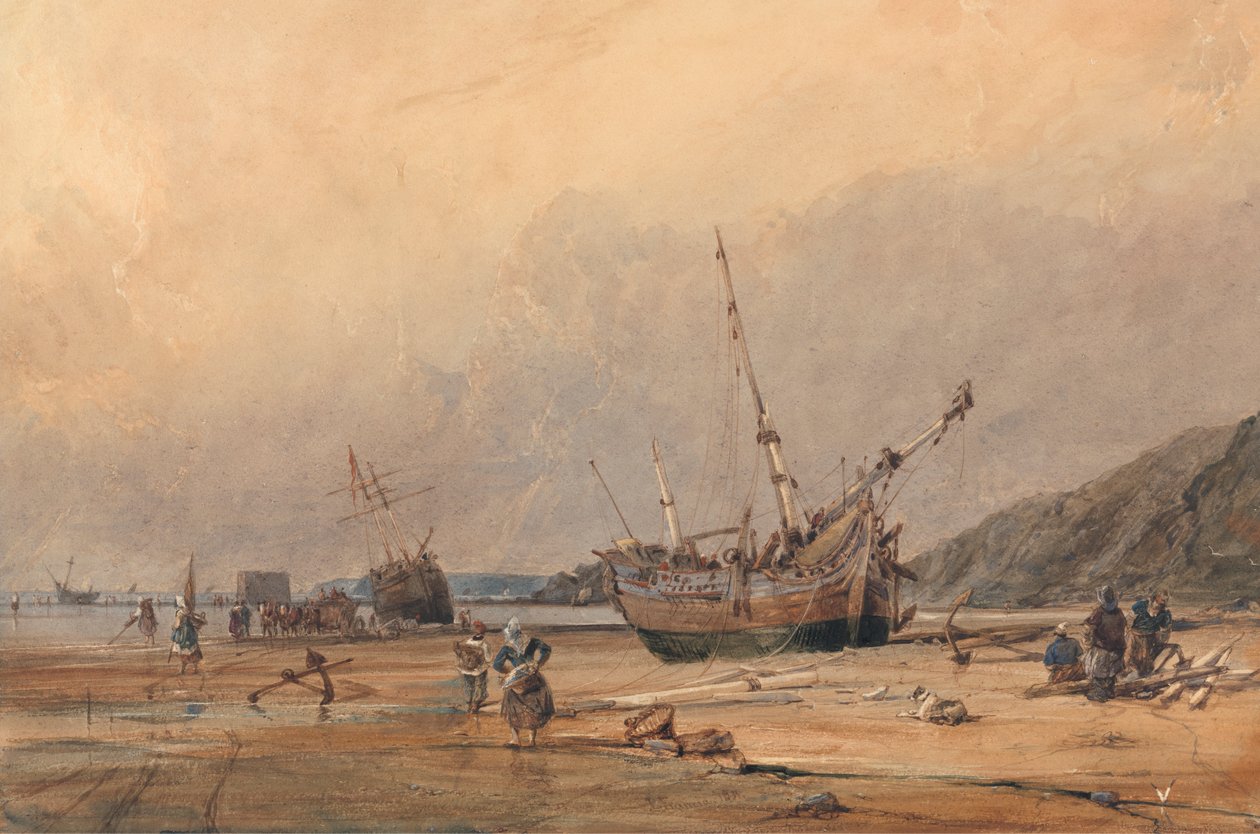 Calais Sands alkotó: Francois Louis Thomas Francia