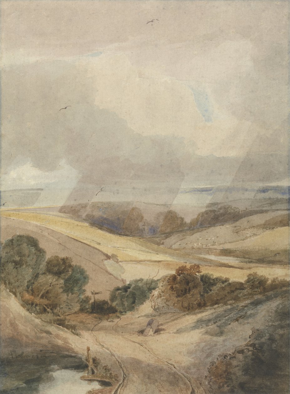 Mousehold Heath, Norwich, 1808 (wc papíron) alkotó: Francois Louis Thomas Francia