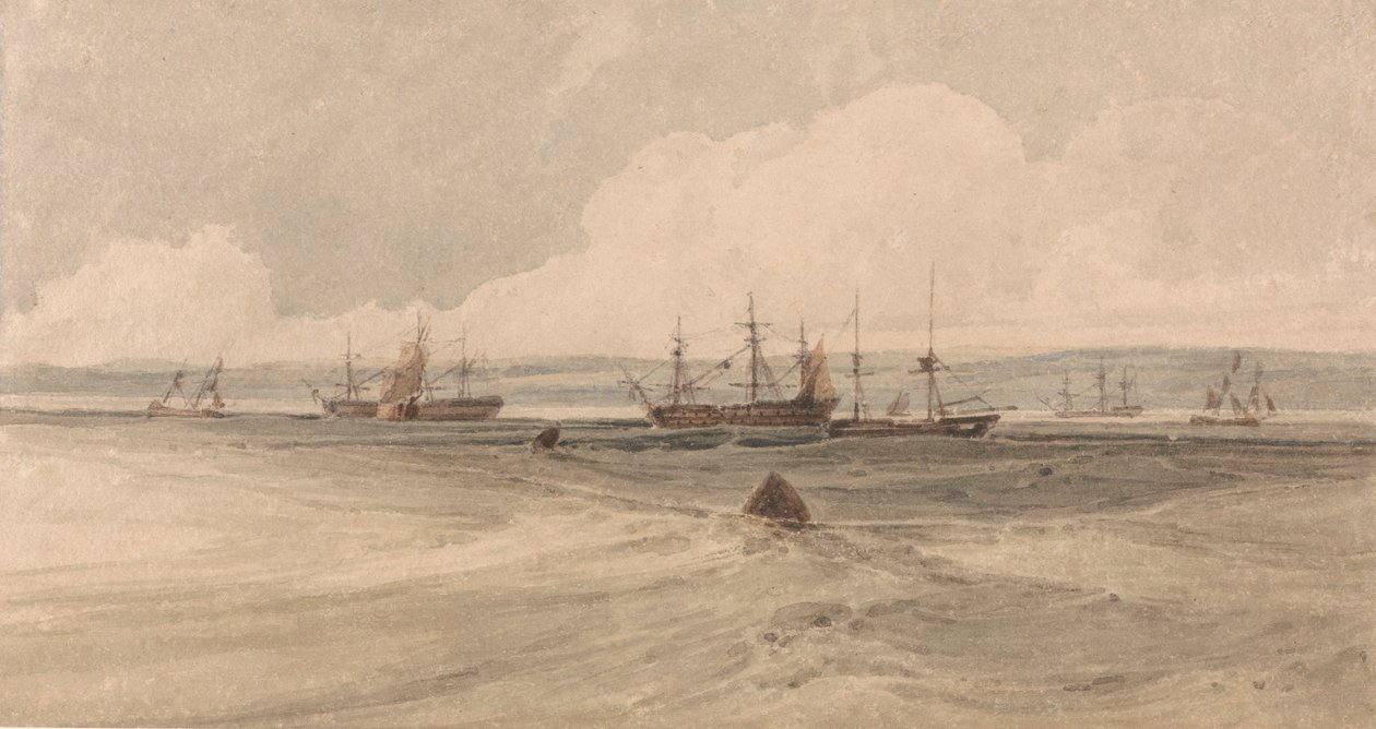 Sheerness kilátása alkotó: Francois Louis Thomas Francia