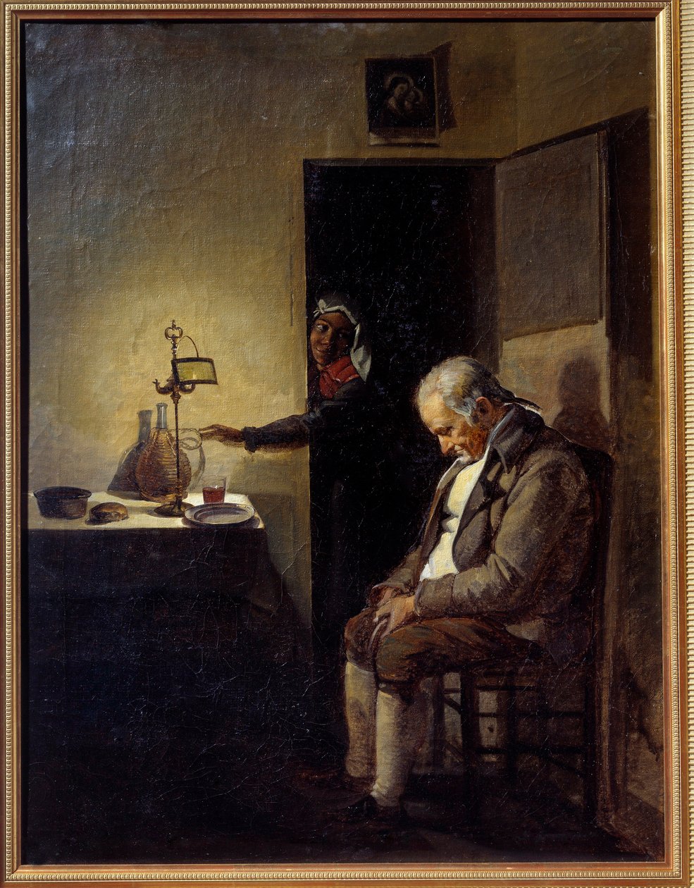 Francois Marius Granet (1775-1849) alvási festménye, 19. századi Aix en Provence, Musee Granet alkotó: Francois Marius Granet