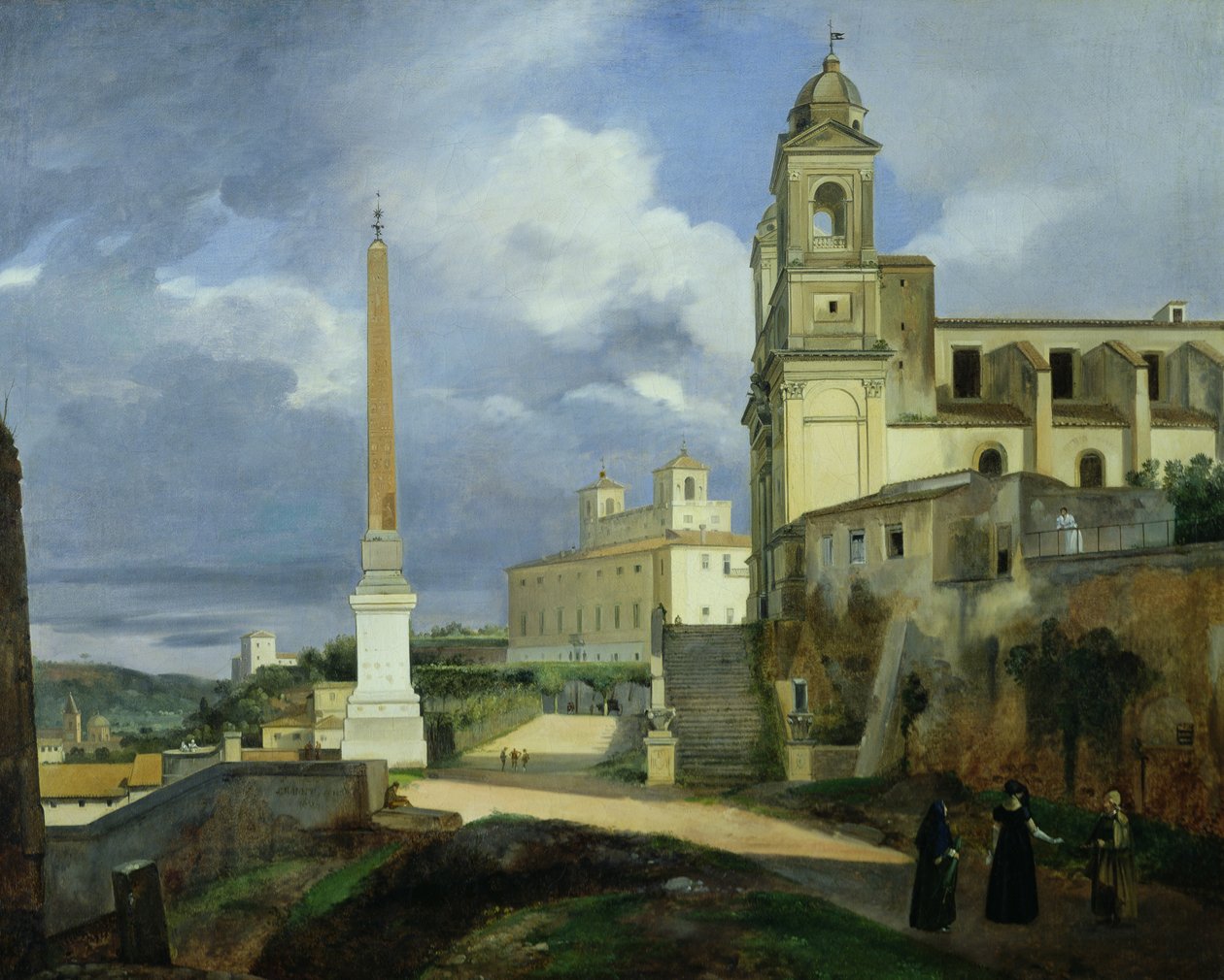 Trinita dei Monti és a Villa Medici, Róma alkotó: Francois Marius Granet