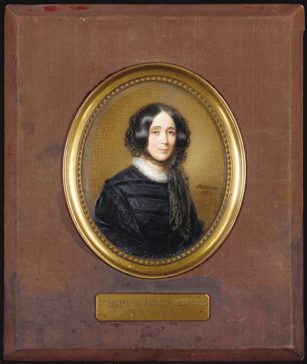 A Comtesse de Sainte-Aldegonde miniatúrája alkotó: Francois Meuret