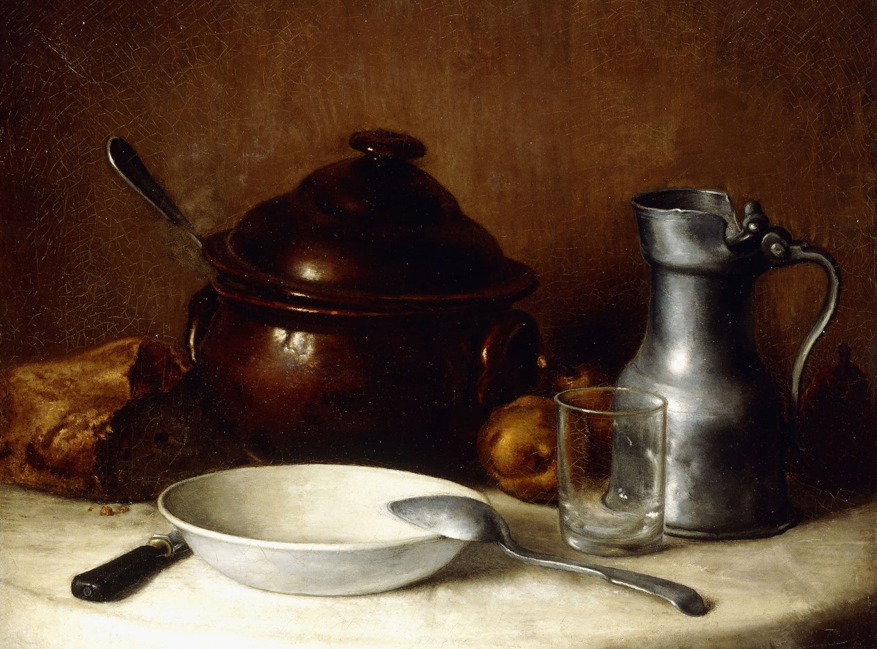 Étkezés előtt; Az étkezés előtt alkotó: Jean Francois Millet