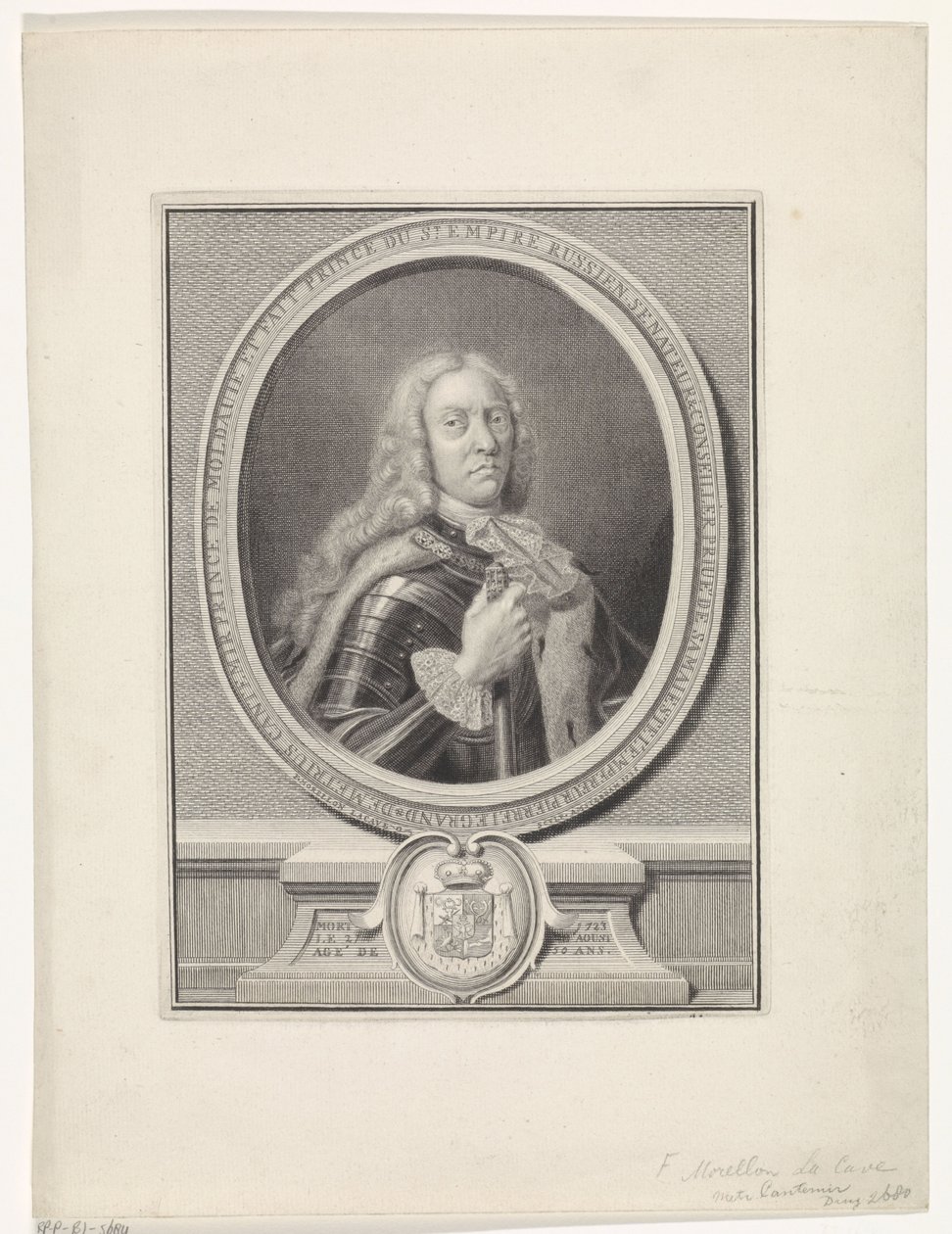 Dimitrie Cantemir (1673-1723) portréja alkotó: Francois Morellon la Cave