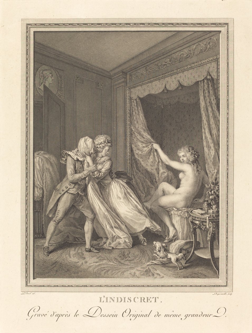Az indiszkrét alkotó: Francois Nicolas Barthelemy Dequevauviller after Antoine Borel