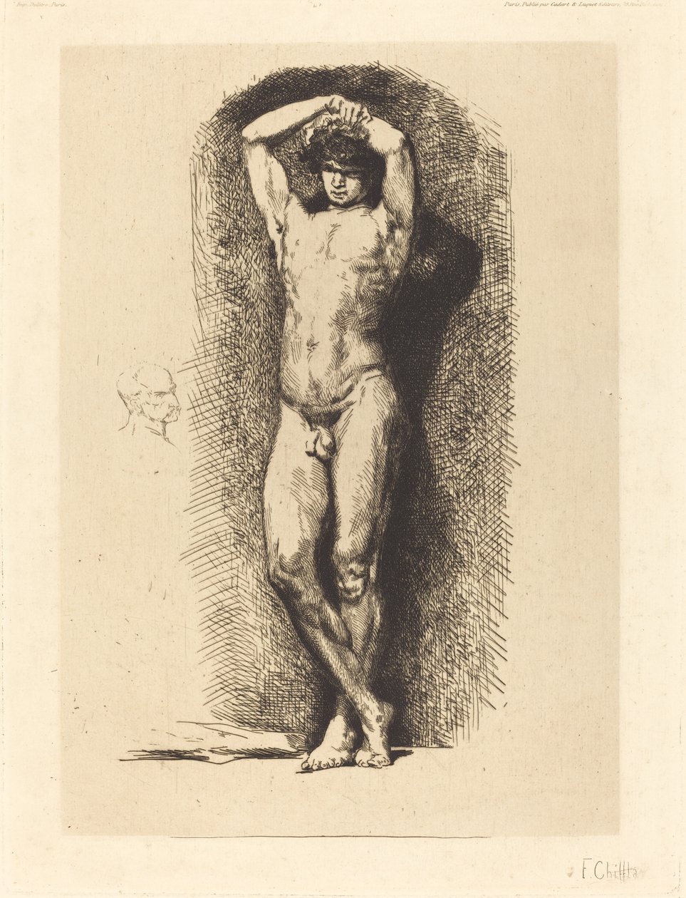 Férfi Akadémia alkotó: Francois Nicolas Chifflart