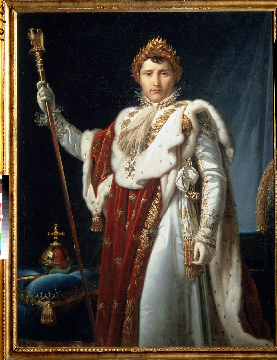Napóleon koronázási köntösben, 1805-1810 körül (olaj, vászon) alkotó: Baron François Pascal Simon Gérard