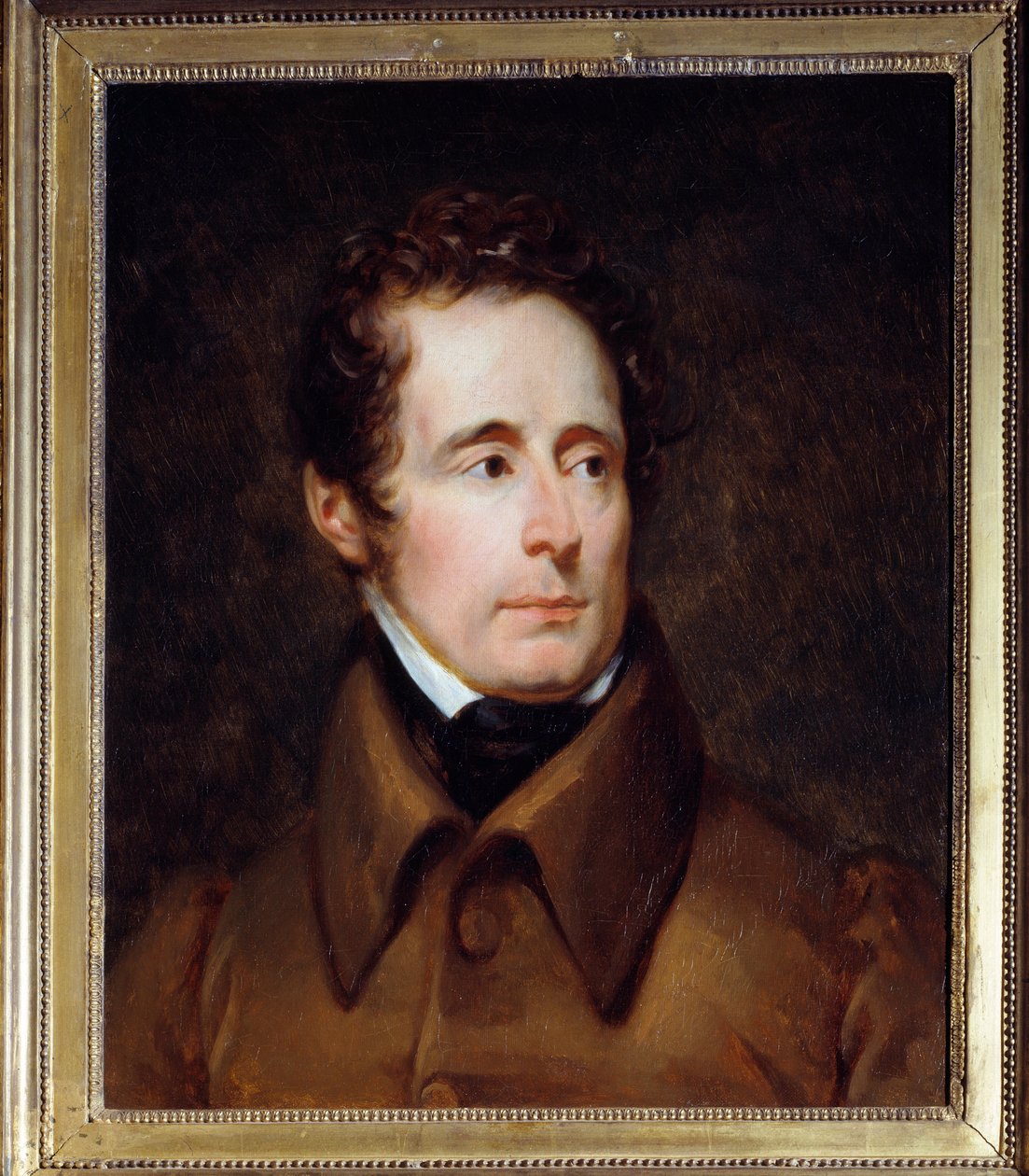 Alphonse de Lamartine (1791-1869) francia író és politikus portréja. Francois Gerard (1770-1837) festménye alkotó: Baron François Pascal Simon Gérard
