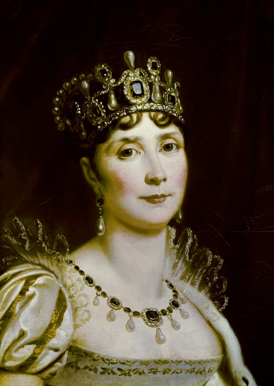 Josephine de Beauharnais (1763-1814) portréja, a franciák imperatrice császári jelmezben, arcrészlet. Francois Gerard (1770-1837) festménye 19. század V. 0,85 x 0,67 m Malmaison musee du chateau alkotó: Baron François Pascal Simon Gérard