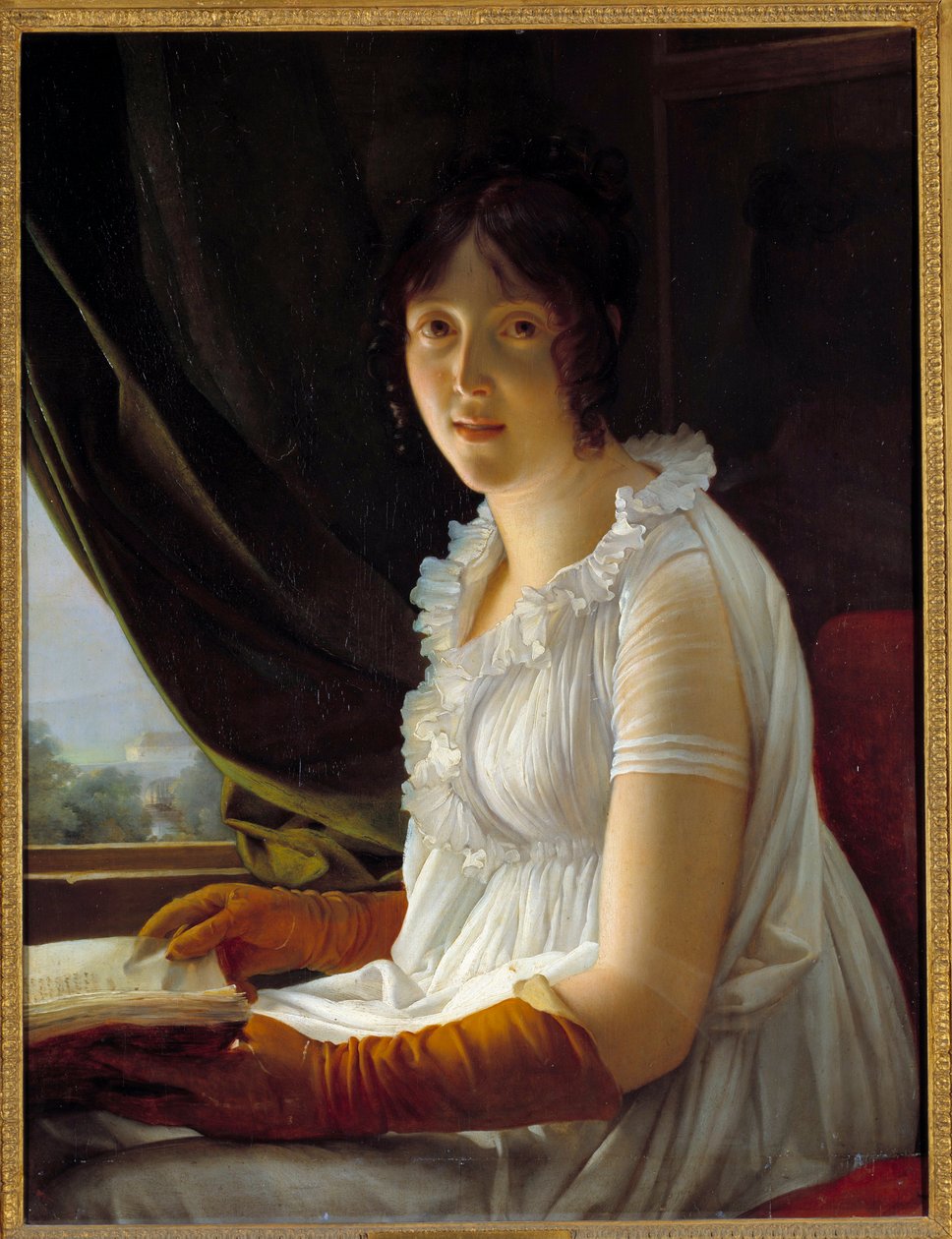 Madame Barbier Walbonne (1763-1837) portréja, Jacques Luc Barbier festő felesége Francois Gerard (1770-1837) festménye 1796 V. 0,79x0,59 m alkotó: Baron François Pascal Simon Gérard