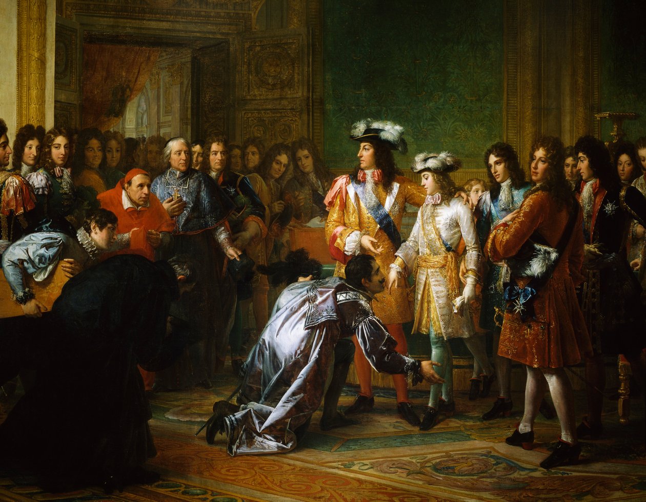Anjou herceg elismerése spanyol királyként, Francois Gerard (1770-1837) festménye, Spanyolország alkotó: Baron François Pascal Simon Gérard