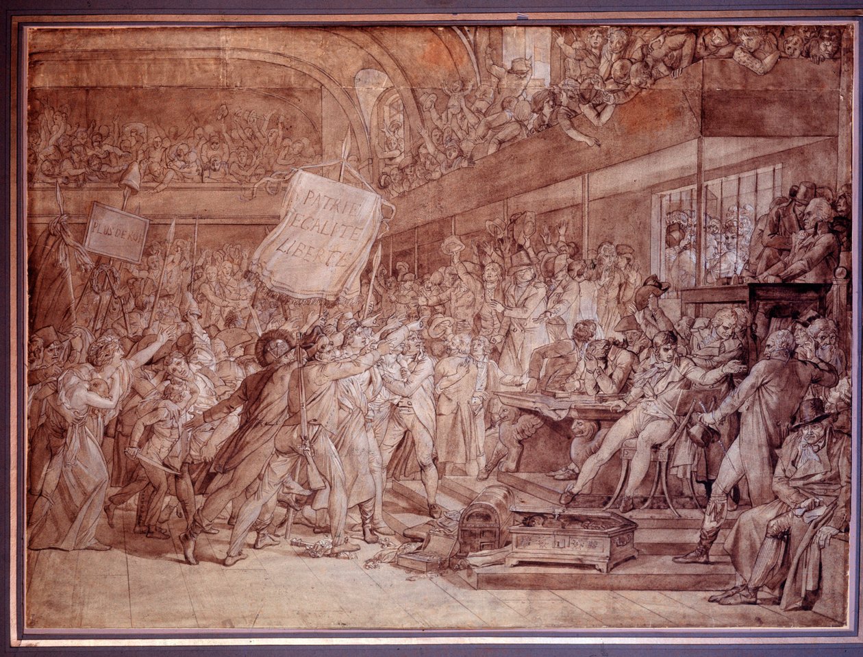 A párizsiak augusztus 10-én megrohamozzák a Tuileries-t alkotó: Baron François Pascal Simon Gérard