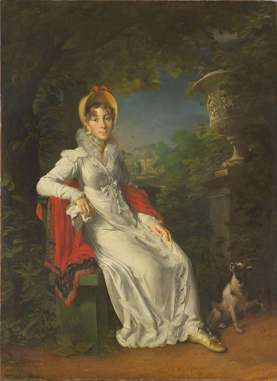 Caroline Bonaparte 1782-1839, Nápoly és Szicília királynője, a Bois de Boulogne-ban, 1820-1830 alkotó: Francois Pascal Simon Gerard