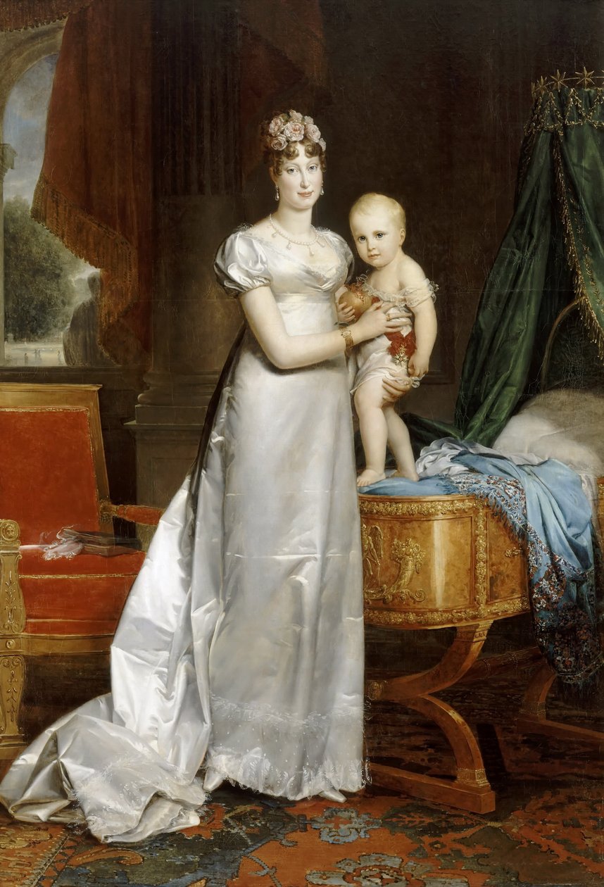Marie-Louise császárné Róma királyával alkotó: Francois Pascal Simon Gerard