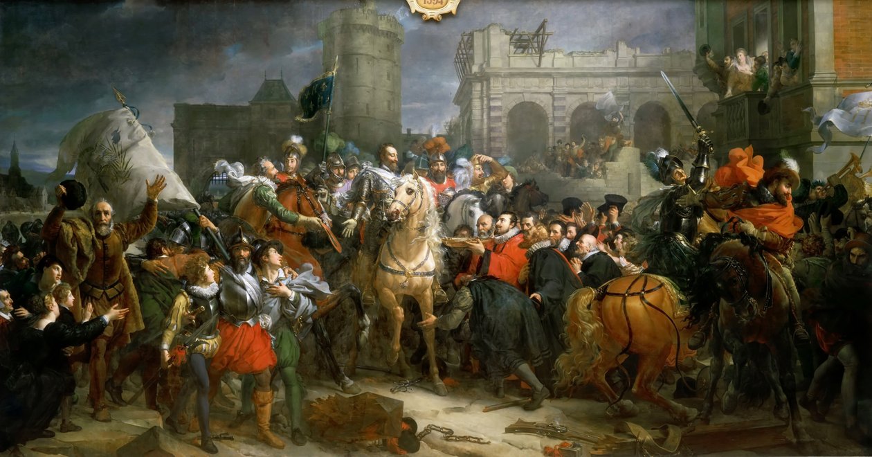 Henrik belépése Párizsba 1594. március 22-én alkotó: Francois Pascal Simon Gerard