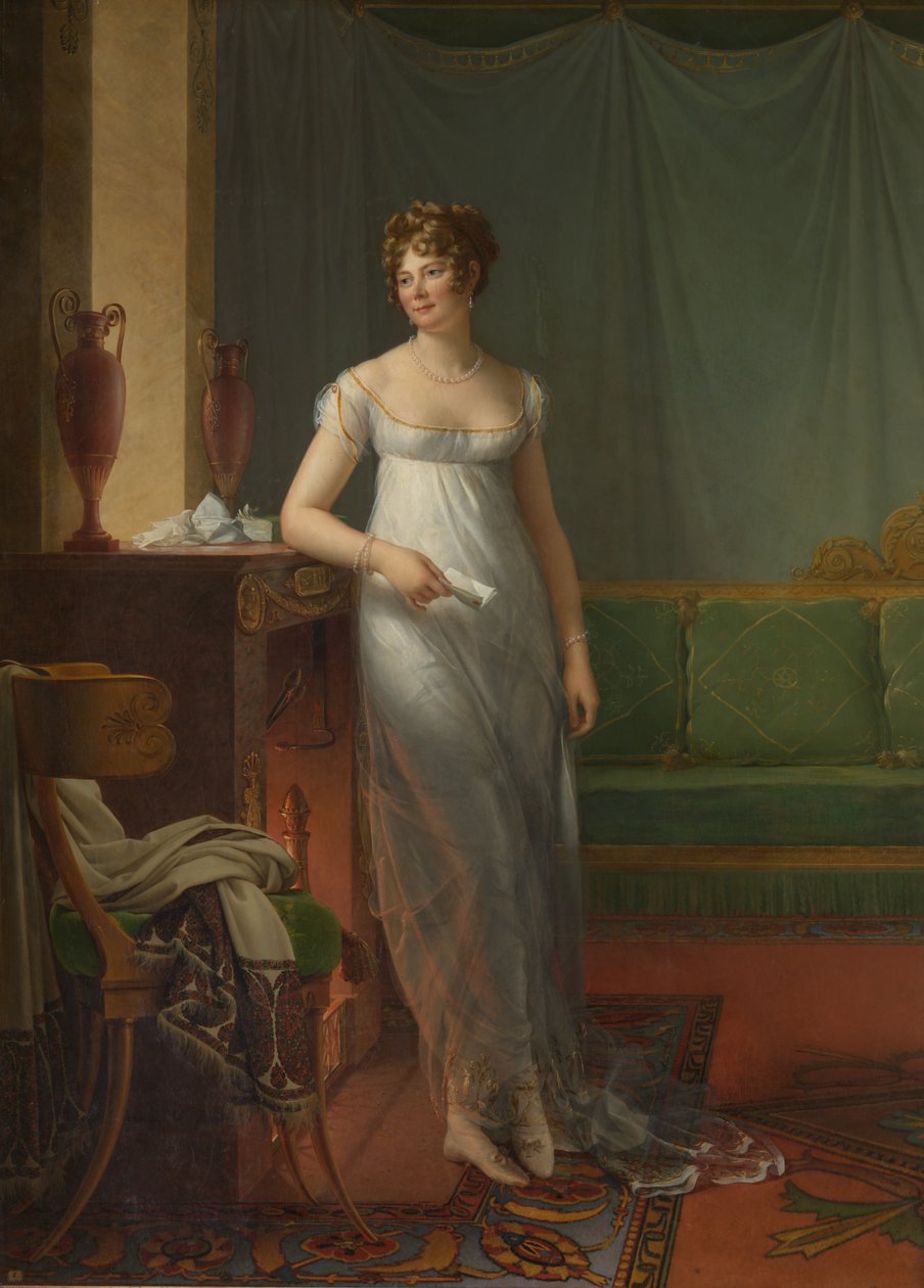 Madame Charles Maurice de Talleyrand Périgord 1761-1835, kb. 1804. alkotó: Francois Pascal Simon Gerard