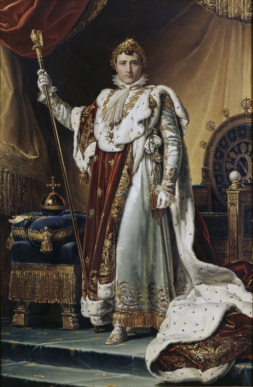 I. Bonaparte Napóleon császár portréja 1769-1821 koronázási ruhájában, 1804 körül alkotó: Francois Pascal Simon Gerard