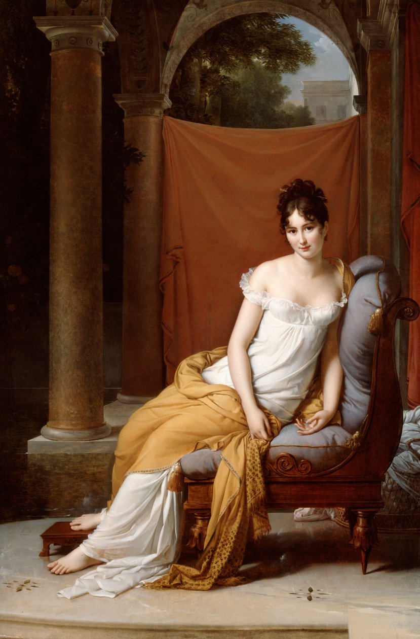 Juliette Recamier portréja, 1805. alkotó: Francois Pascal Simon Gerard