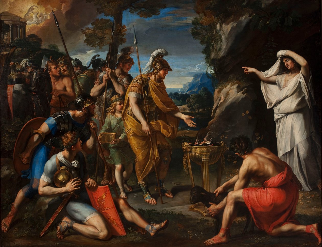 Aeneas és a cumaei Szibülla alkotó: Francois Perrier
