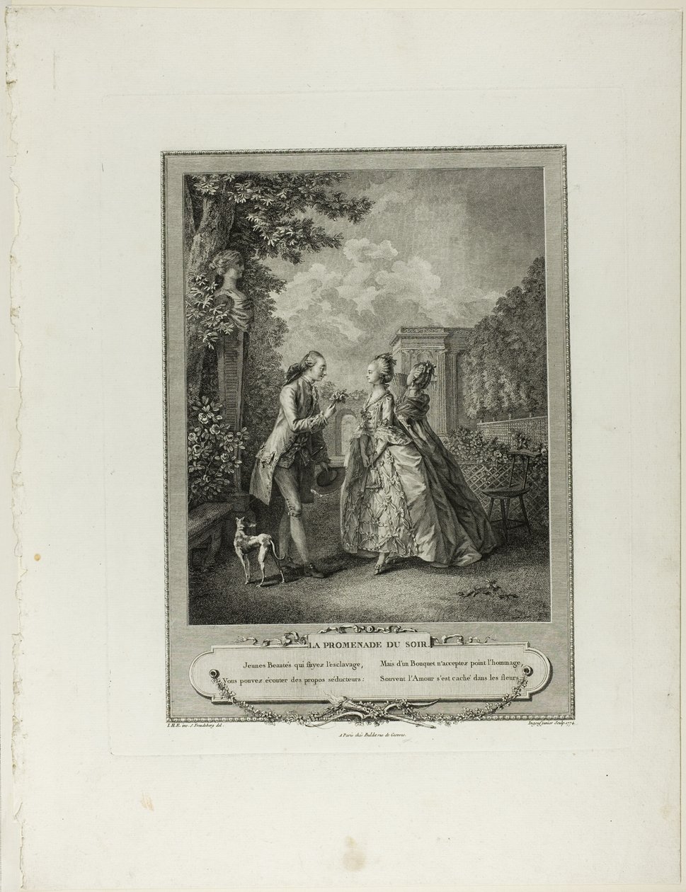 Esti séta, a Monument du Costume Physique et Moral de la fin du Dix-huitième siècle-ről alkotó: Francois Robert Ingouf