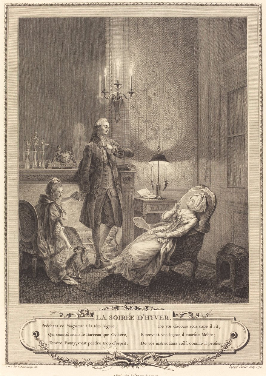 A téli este alkotó: Francois Robert Ingouf after Sigmund Freudenberger