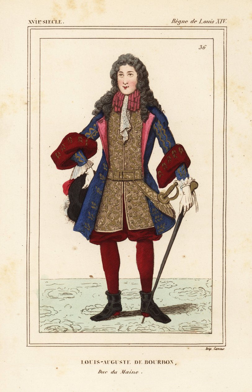 Louis-Auguste de Bourbon, Maine hercege alkotó: Francois Roger de Gaignieres