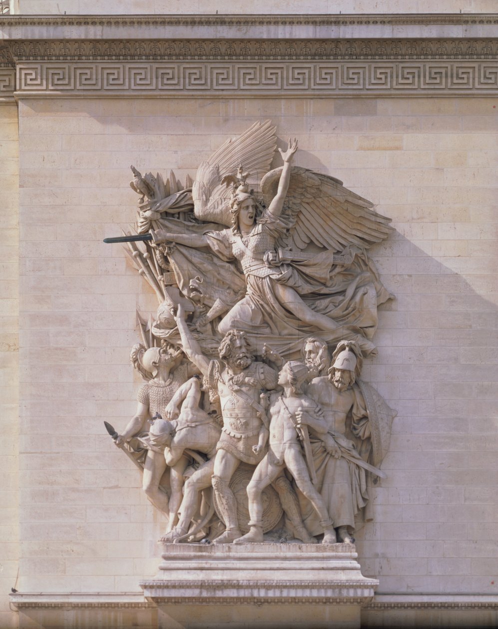 Az önkéntesek távozása 1792-ben vagy a Marseillaise, 1833-36 kőrészlet a 92543-ból alkotó: Francois Rude