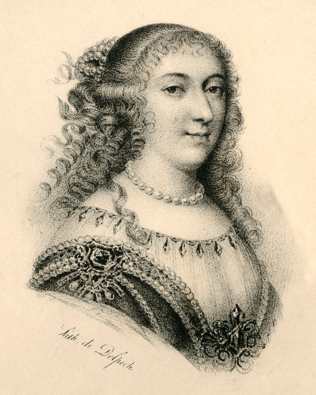 Mademoiselle de Montpensier, 1627-1693, 1830 körül. alkotó: Francois Seraphin Delpech