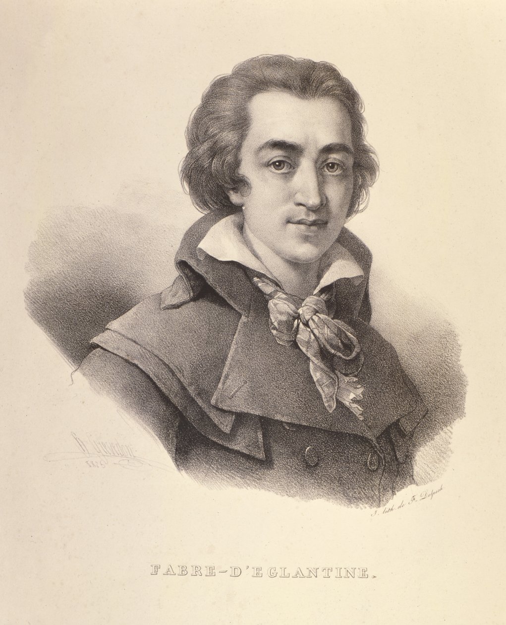 Fabre dEglantine (1750-94) portréja, 1825 alkotó: Francois Seraphin Delpech