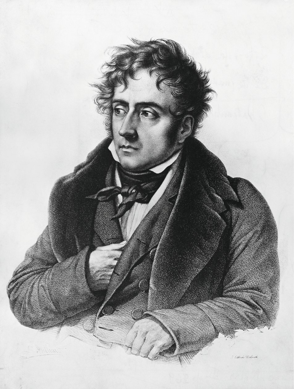 Francois-Rene, de Chateaubriand vicomte (1768-1848), francia író, politikus, diplomata és történész portréja alkotó: Francois Seraphin Delpech