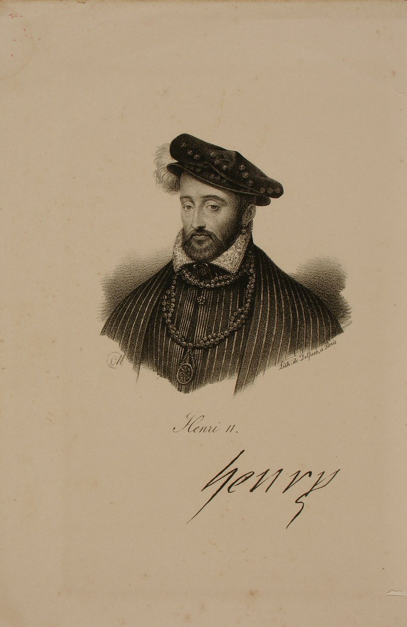 II. Henrik (1519-59) francia király portréja 2 alkotó: Francois Seraphin Delpech