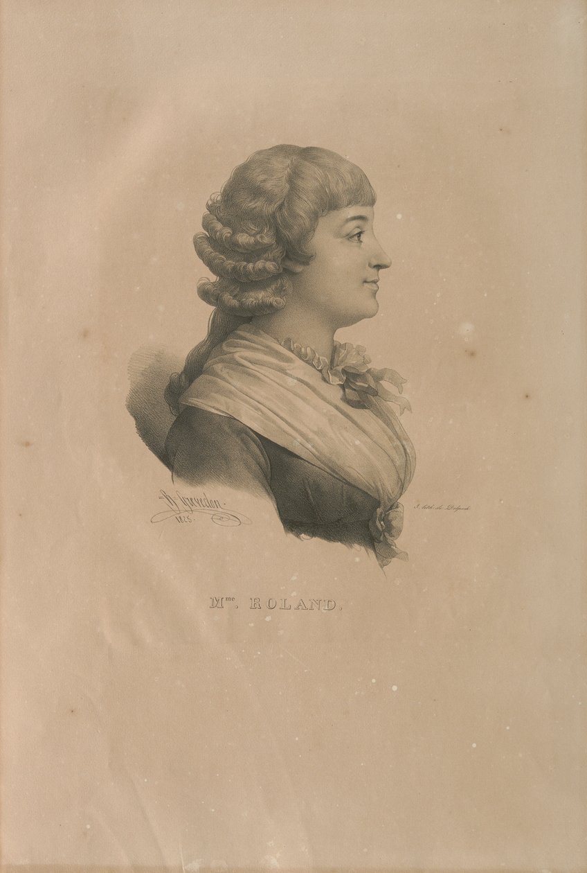 Madame Roland portréja 1754-1793, 1825. alkotó: Francois Seraphin Delpech