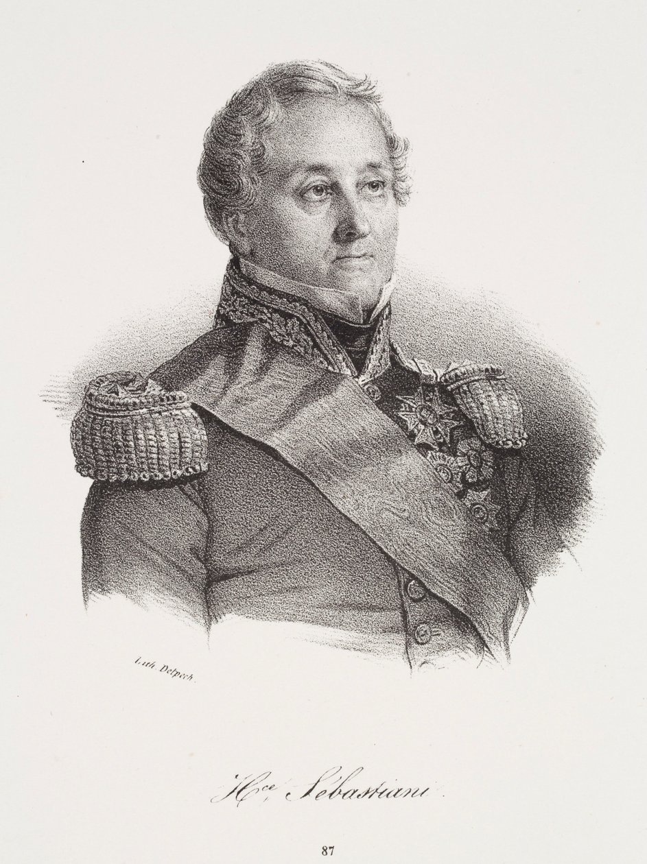Horace Sébastiani portréja alkotó: Francois Seraphin Delpech