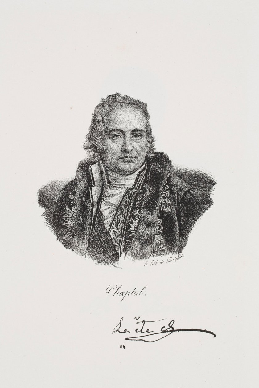 Jean Antoine Chaptal portréja alkotó: Francois Seraphin Delpech
